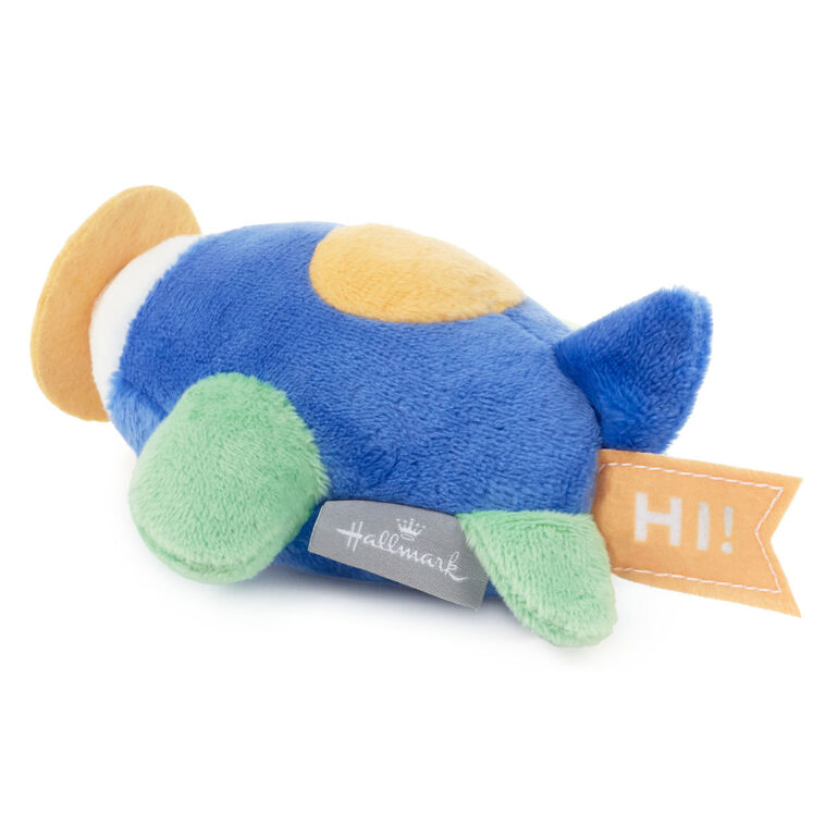 Hallmark Zip-Along Airplane Plush Toy