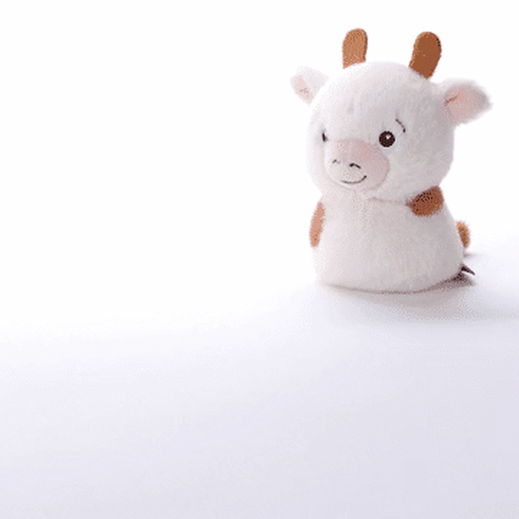 Hallmark Zip-Along Cow Plush Toy
