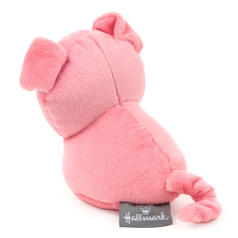 Hallmark Zip-Along Pig Plush Toy