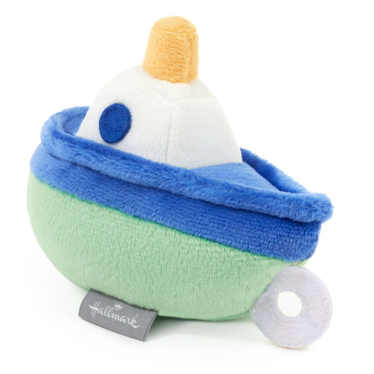 Hallmark Zip-Along Tugboat Plush Toy