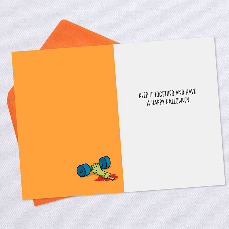 Hallmark Zombies At The Gym Funny Halloween Card