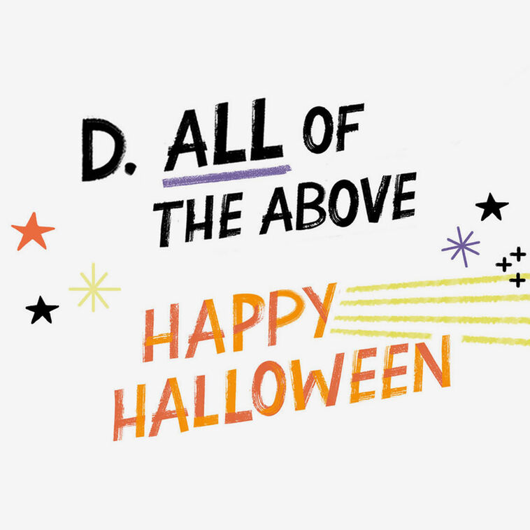 Hallmark Halloween Quiz Halloween Card For Grandson