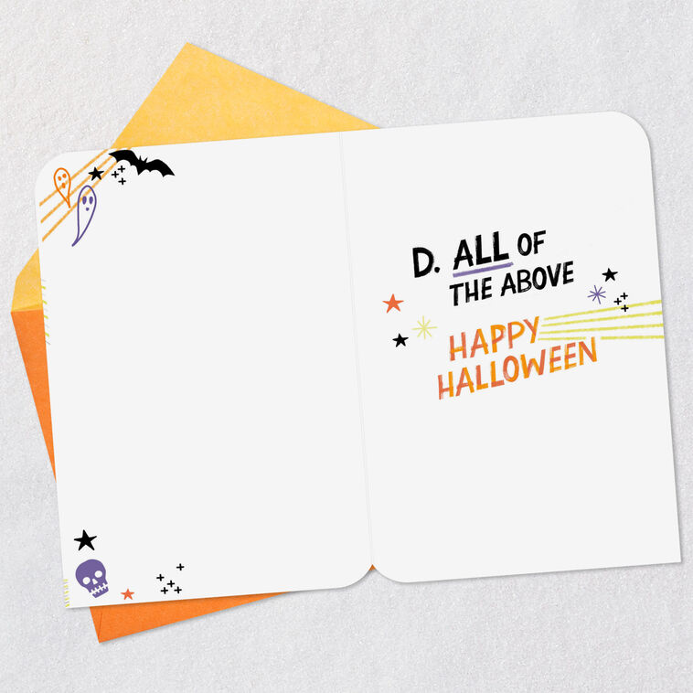 Hallmark Halloween Quiz Halloween Card For Grandson