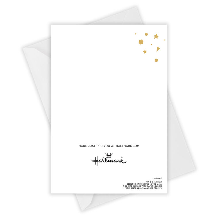 Hallmark Hand Lettering And Stars Custom Birthday Card