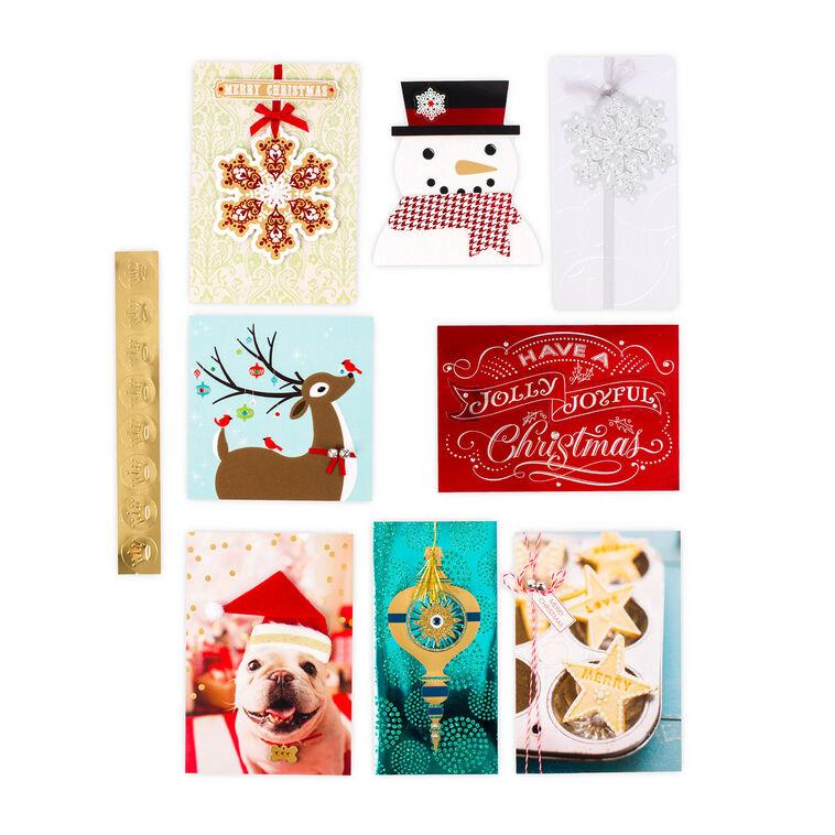 Hallmark Handcrafted Holidays Assorted Christmas Cards In Designed Box Pack Of 24