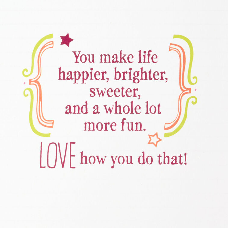 Hallmark Happier Brighter And Sweeter Birthday Card For Granddaughter