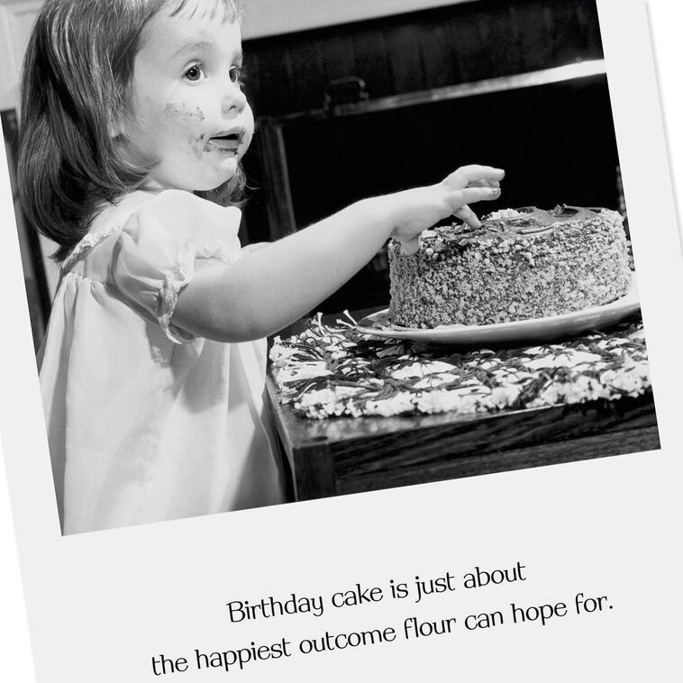 Hallmark Happiest Outcome For Flour Funny Birthday Card
