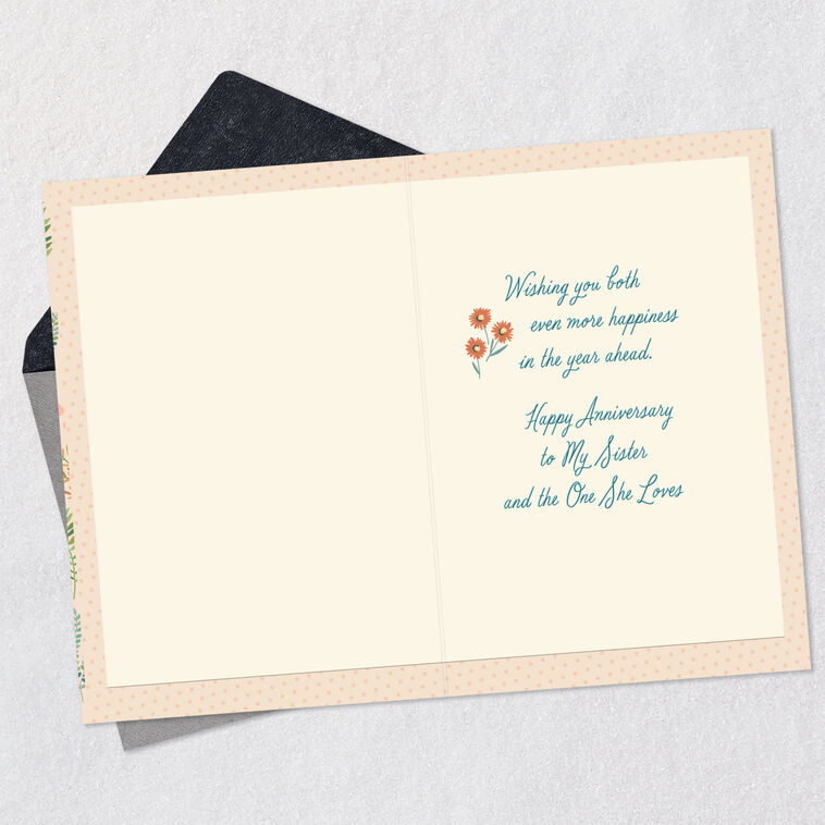 Hallmark Happiness Ahead Anniversary Card For Sister And Her Love