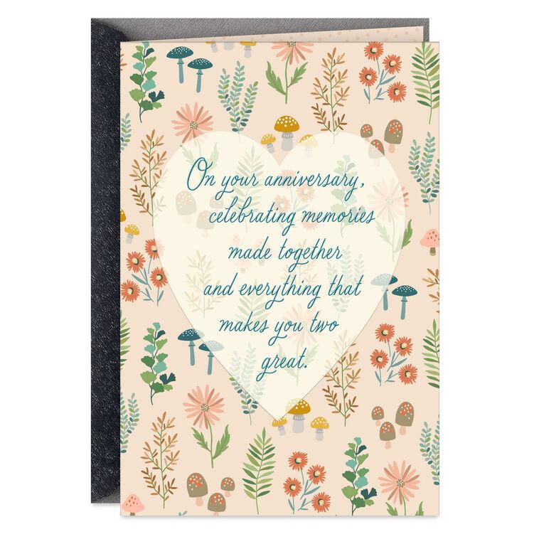 hallmark Happiness Ahead Anniversary Card for Sister and Her Love
