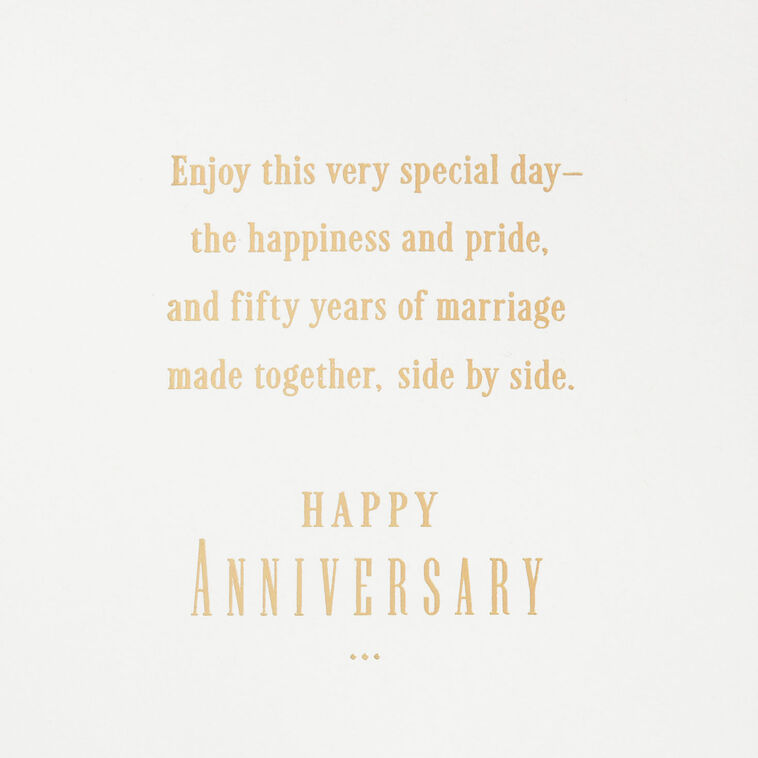 Hallmark Happiness And Pride Side By Side 50th Anniversary Card