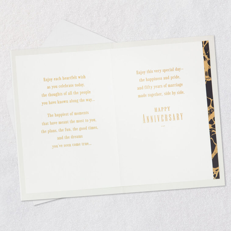 Hallmark Happiness And Pride Side By Side 50th Anniversary Card