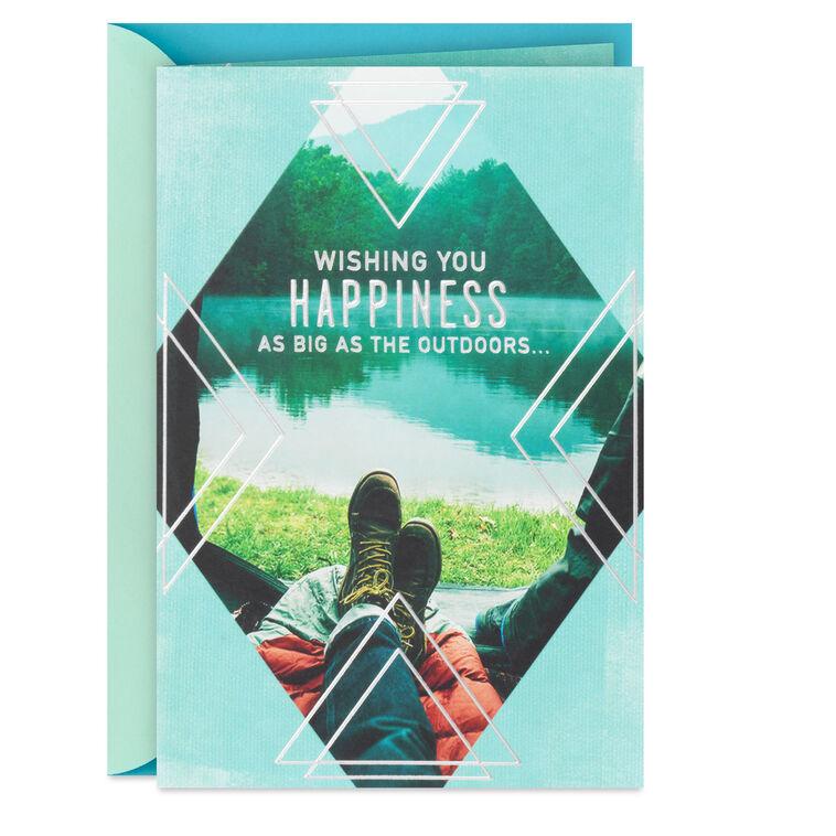 hallmark Happiness as Big as the Outdoors Birthday Card