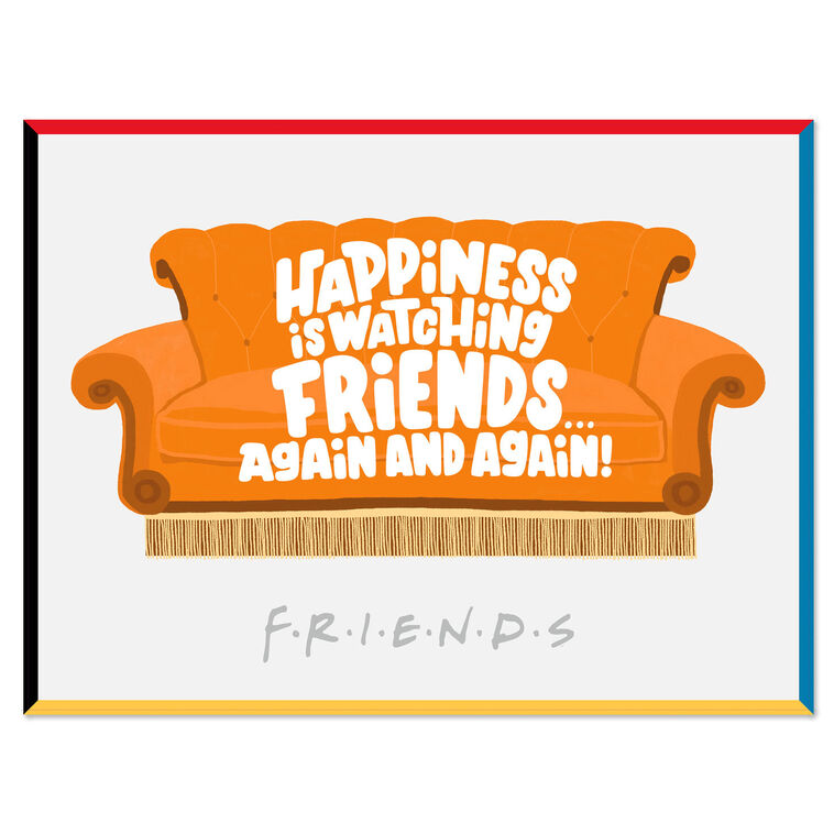 Hallmark Happiness Is Watching Friends Oversized Blanket 60x80