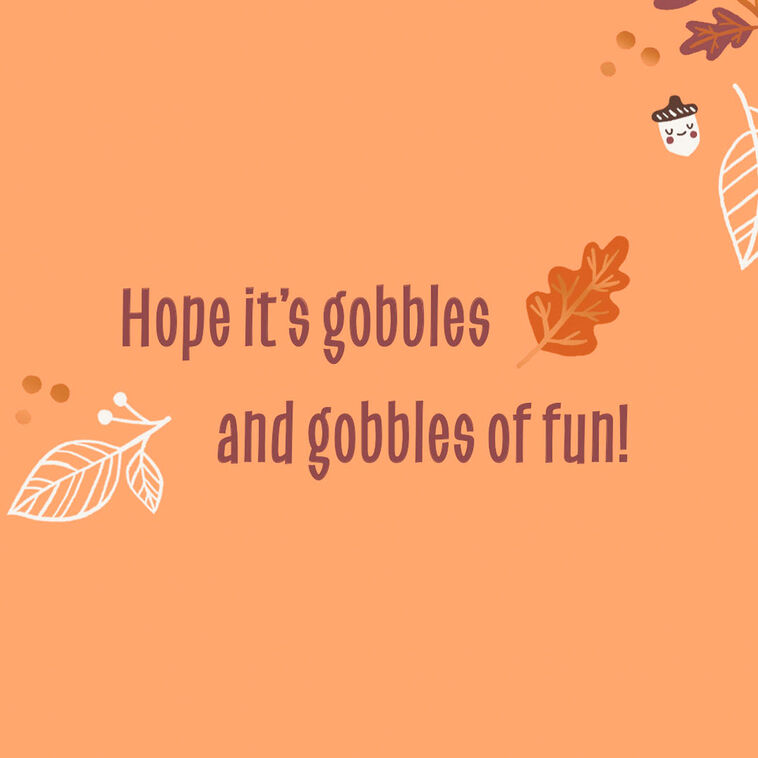Hallmark Happy 1st Turkey Day Baby's First Thanksgiving Card