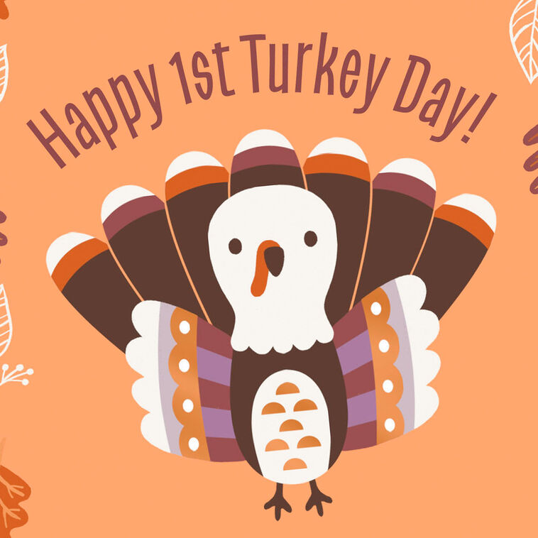 Hallmark Happy 1st Turkey Day Baby's First Thanksgiving Card