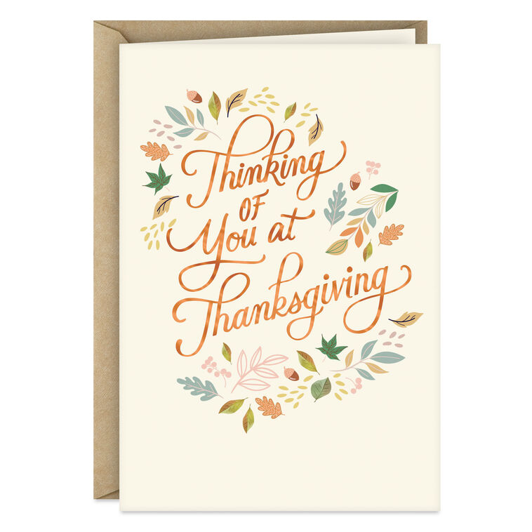 hallmark Happy All Day Through Across the Miles Thanksgiving Card