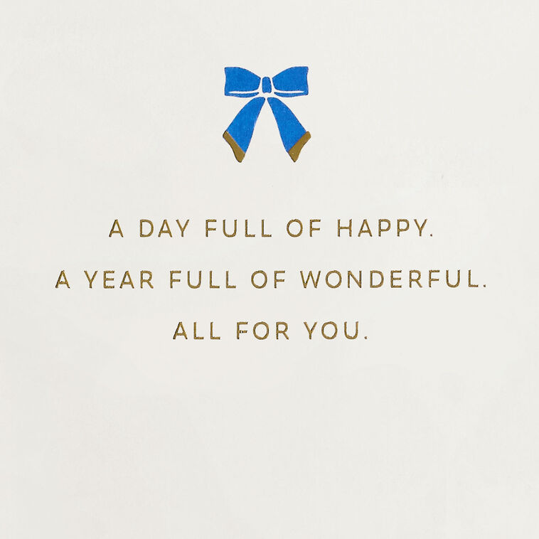 Hallmark Happy And Wonderful Day Quilled Paper Handmade Birthday Card
