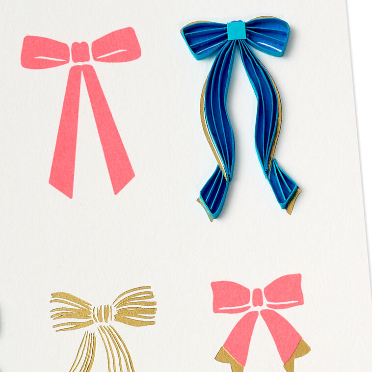 Hallmark Happy And Wonderful Day Quilled Paper Handmade Birthday Card