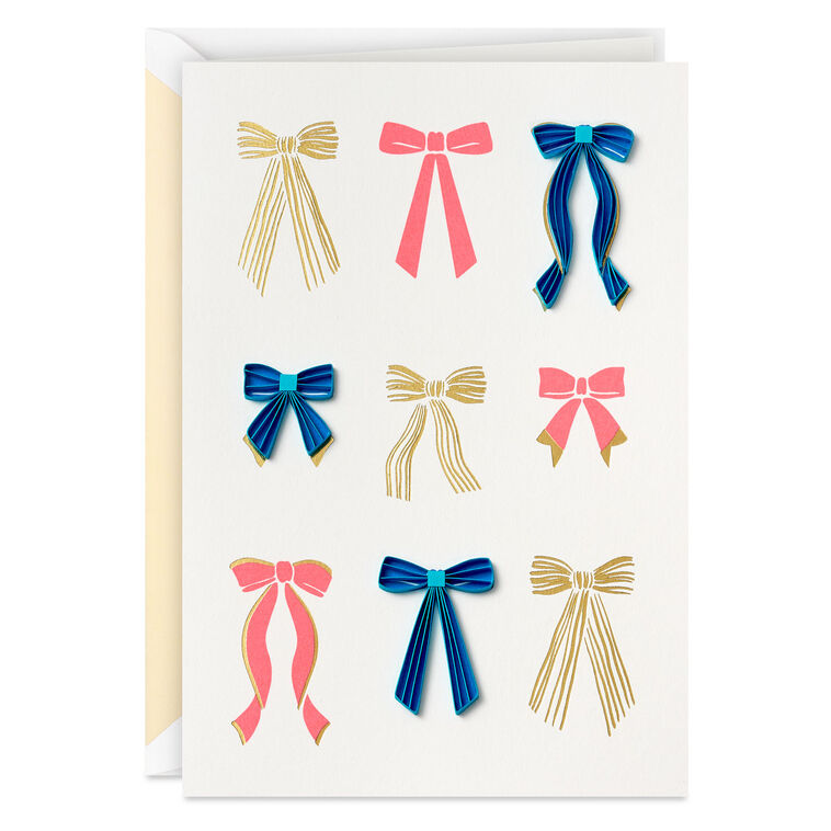 hallmark Happy and Wonderful Day Quilled Paper Handmade Birthday Card