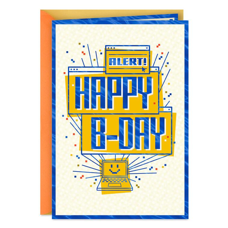 hallmark Happy Birthday Alert Birthday Card for Grandson