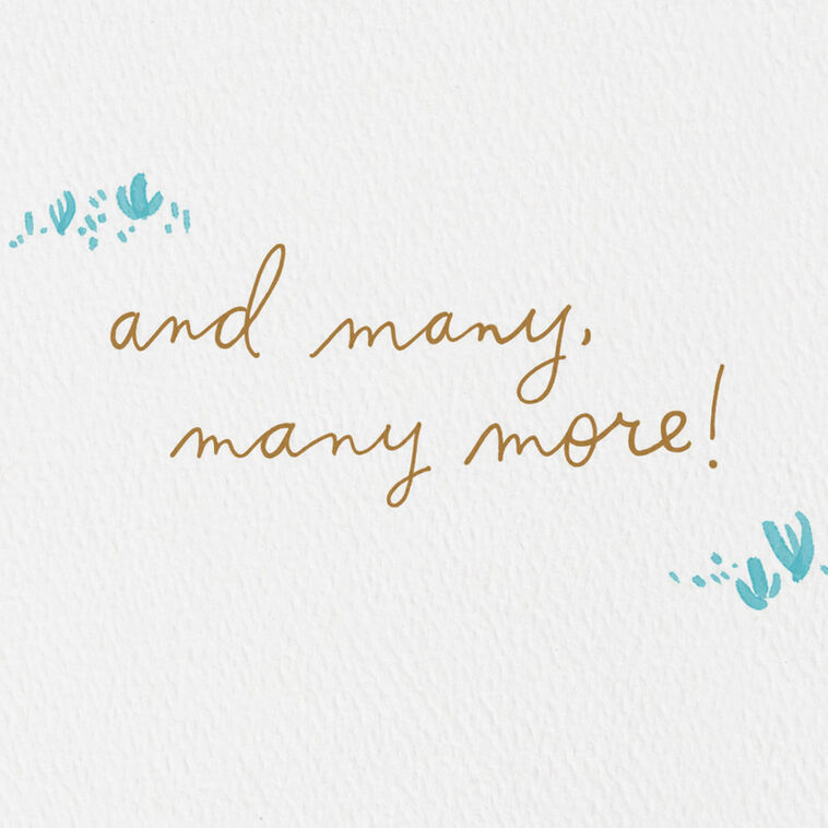 Hallmark Happy Birthday And Many More Birthday Card