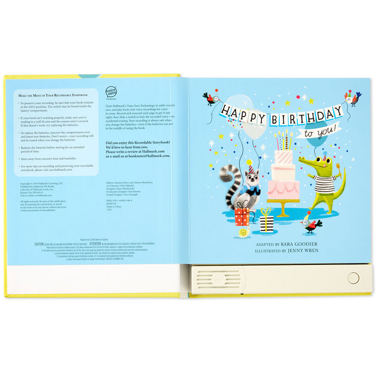 Hallmark Happy Birthday To You Recordable Storybook With Music
