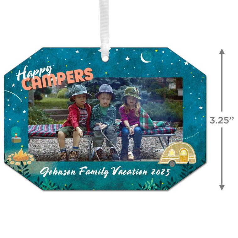 Hallmark Happy Campers Metal Personalized Ornament Custom Photo And Text