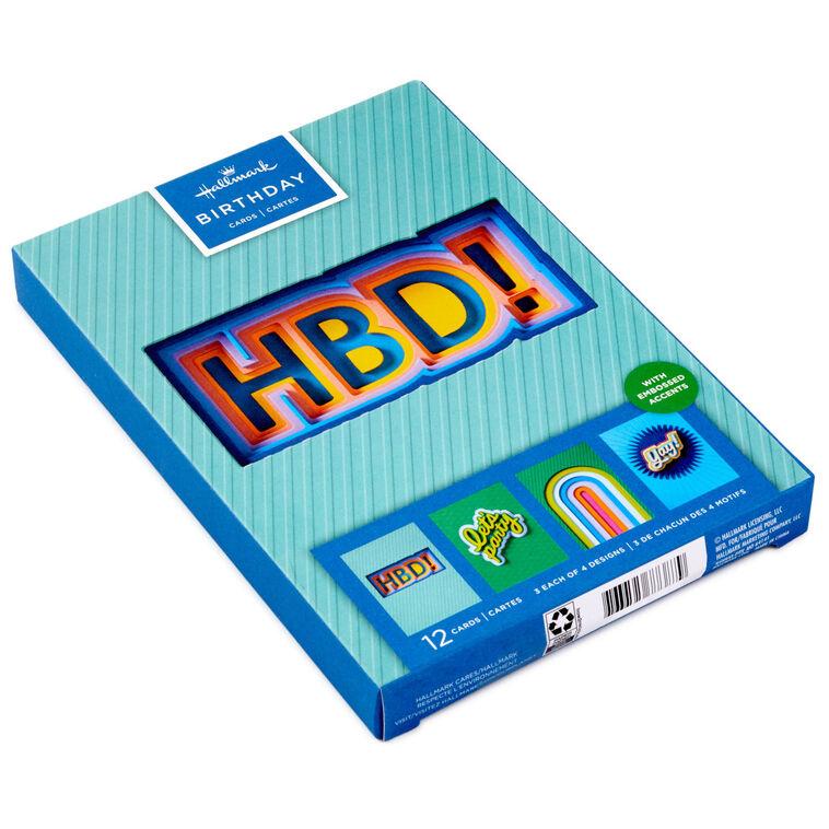 Hallmark Happy Celebrations Boxed Birthday And Congratulations Cards Assortment Pack Of 12