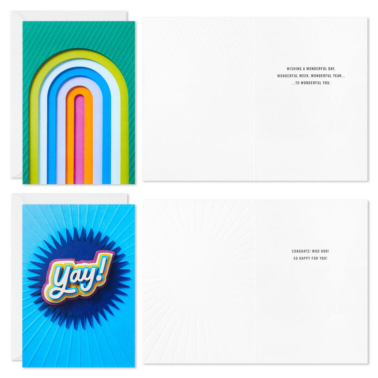 Hallmark Happy Celebrations Boxed Birthday And Congratulations Cards Assortment Pack Of 12