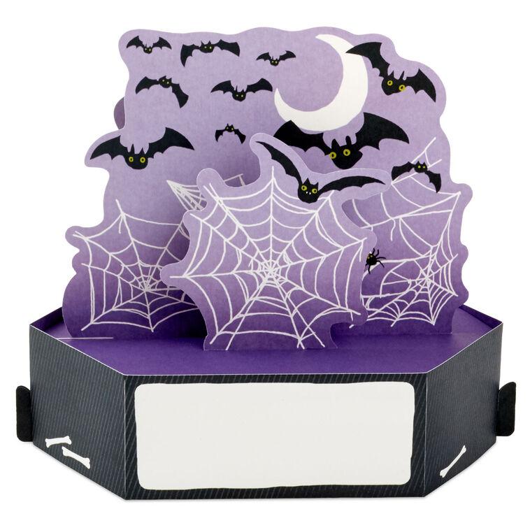 Hallmark Happy Hallowiener Vampire Dog Funny 3D Pop-Up Halloween Card
