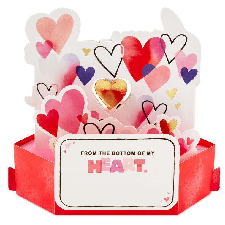 Hallmark Happy Heart Day Musical 3D Pop-Up Valentine's Day Card With Motion