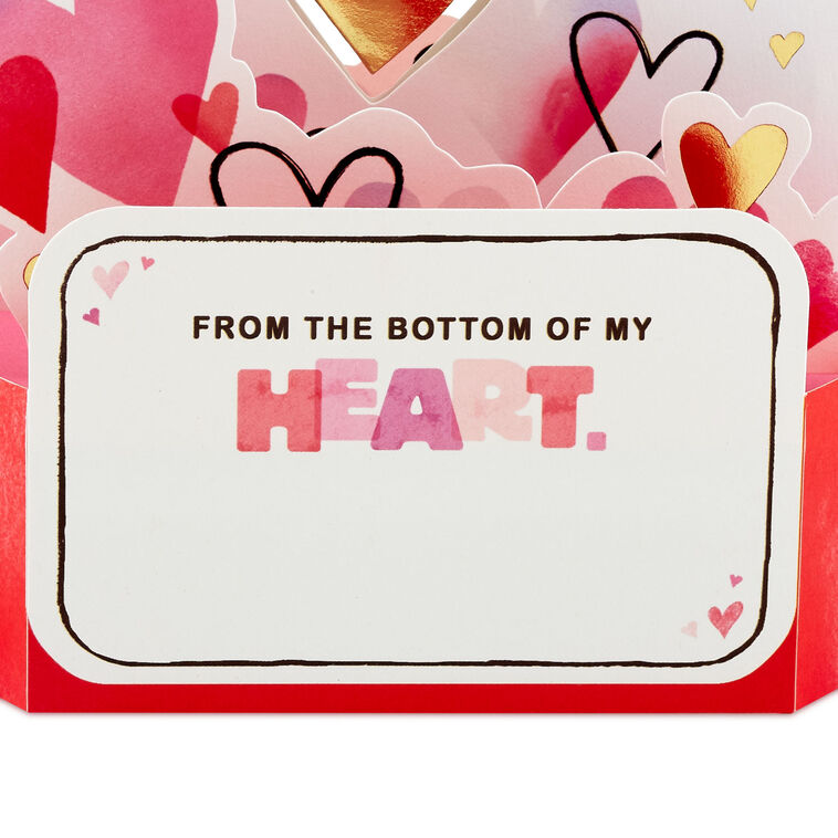 Hallmark Happy Heart Day Musical 3D Pop-Up Valentine's Day Card With Motion