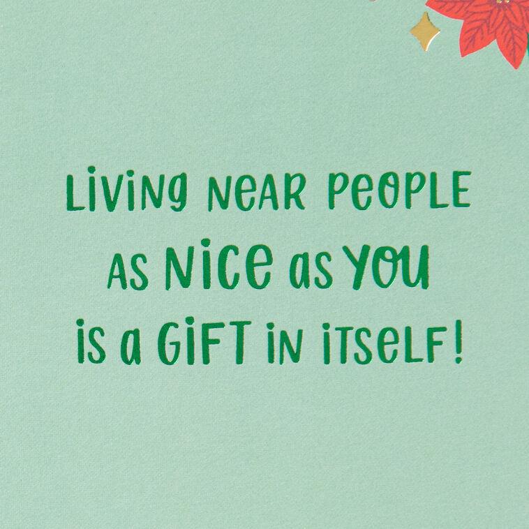 Hallmark Happy Holidays Flowers Holiday Card For Neighbor