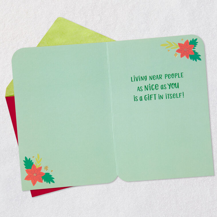 Hallmark Happy Holidays Flowers Holiday Card For Neighbor
