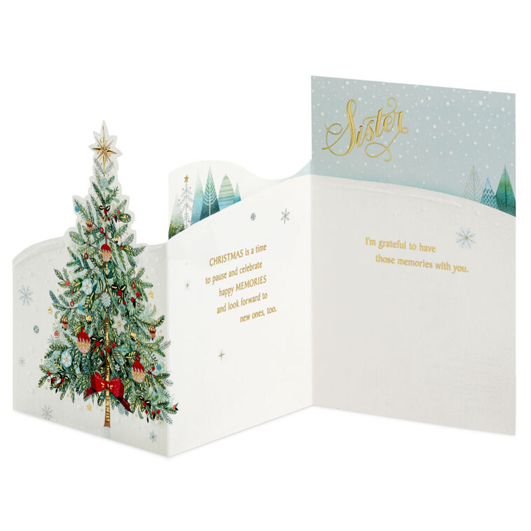 Hallmark Happy Memories With You Christmas Card For Sister