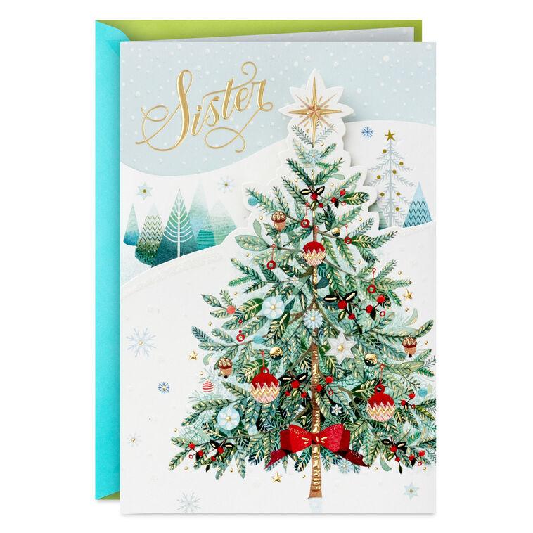 hallmark Happy Memories With You Christmas Card for Sister