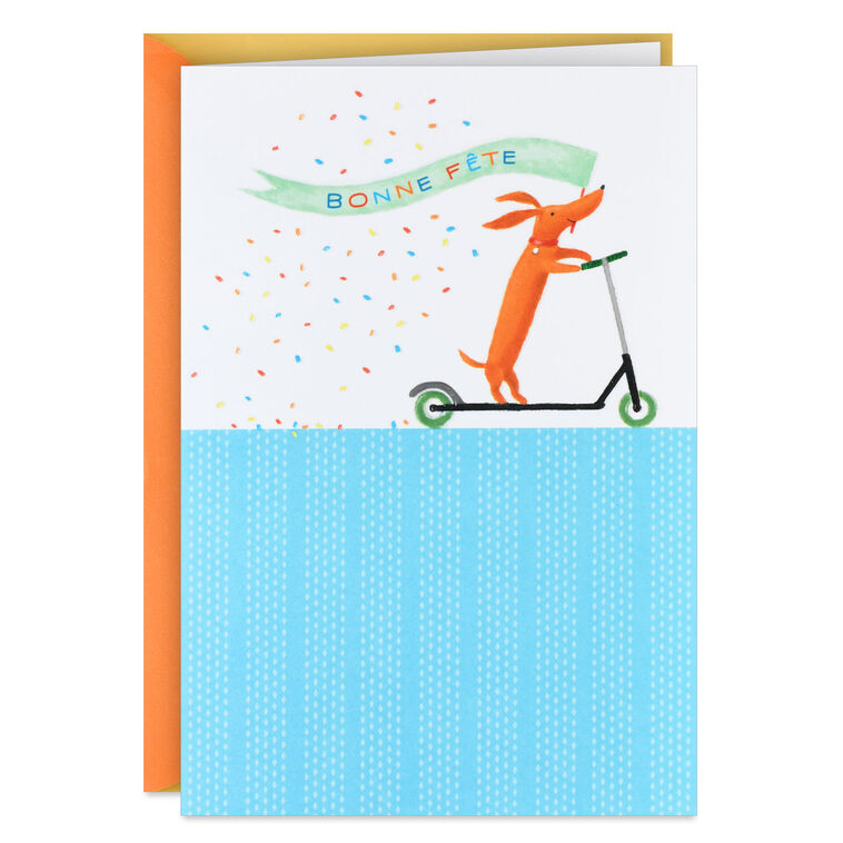 hallmark Happy Moments and Days French-Language Birthday Card