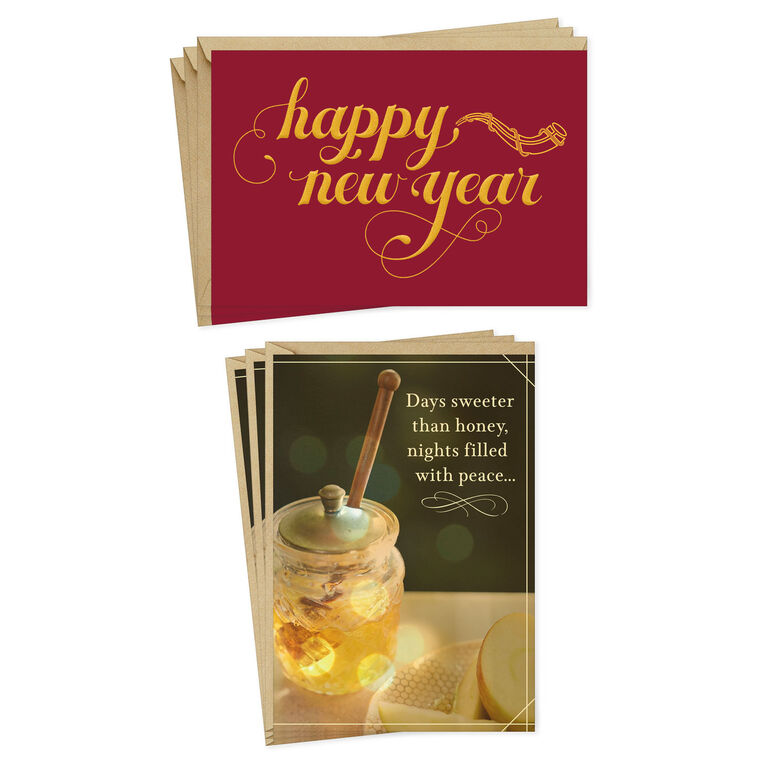 hallmark Happy New Year Assorted Rosh Hashanah Cards Pack of 6