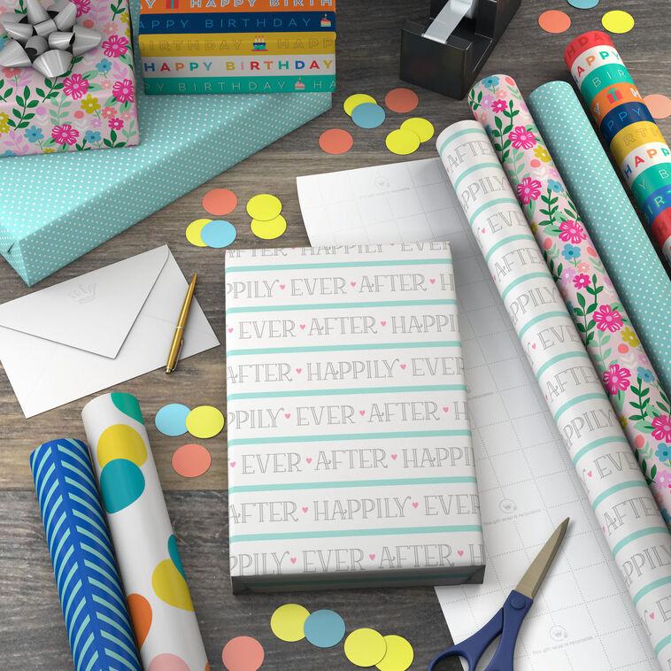 Hallmark Happy Occasions 6-Pack Assorted Wrapping Paper Roll Bundle 180 Sq. Ft. Total