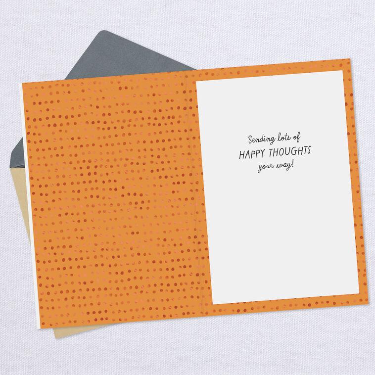 Hallmark Happy Thoughts Dog With Bubbles Encouragement Card