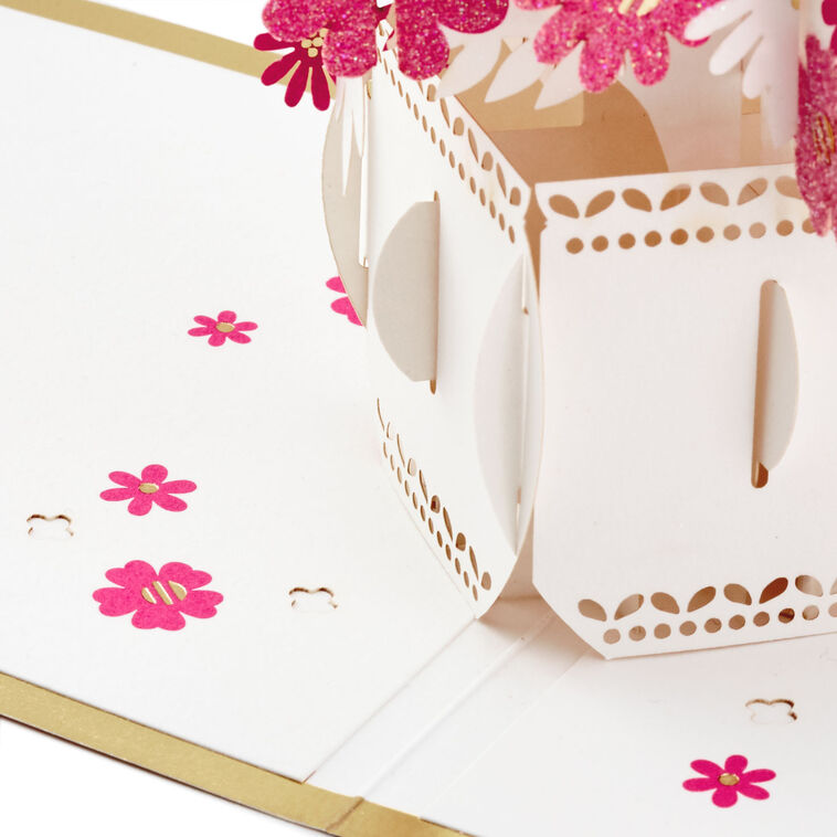 Hallmark Happy Thoughts Flower Bouquet 3D Pop-Up Thinking Of You Card