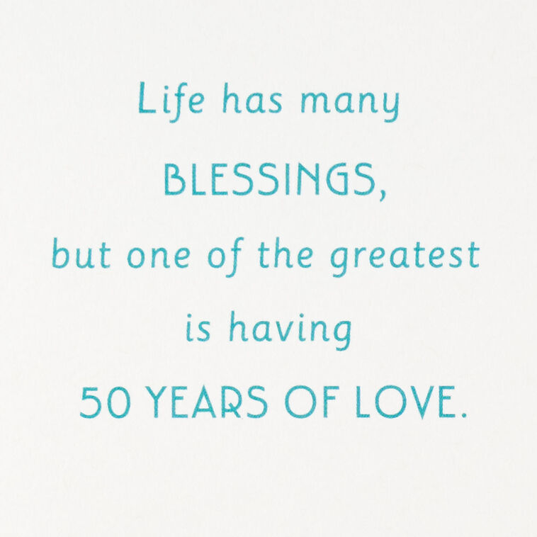 Hallmark Happy To Celebrate You 50th Anniversary Card