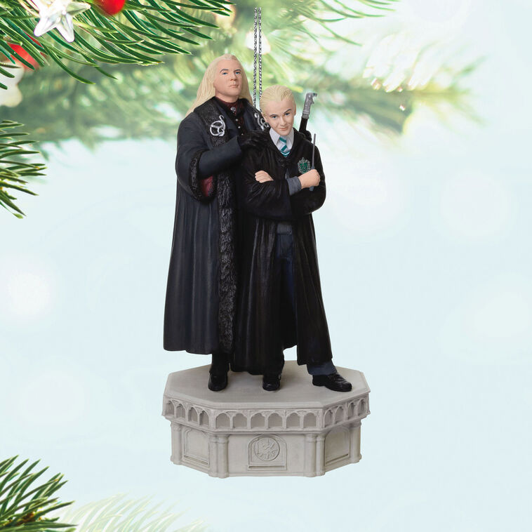 Hallmark Harry Potter And The Chamber Of Secrets™ Collection Lucius And Draco Malfoy™ Ornament With Light And Sound