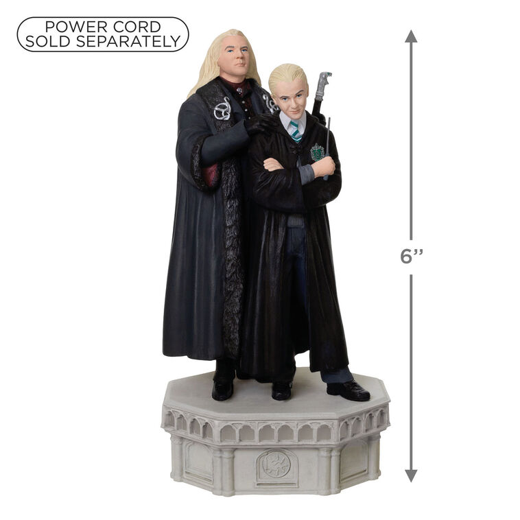 Hallmark Harry Potter And The Chamber Of Secrets™ Collection Lucius And Draco Malfoy™ Ornament With Light And Sound