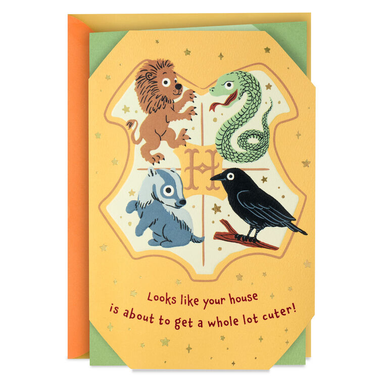 hallmark Harry Potter™ Hogwarts™ Crest Baby Shower Card
