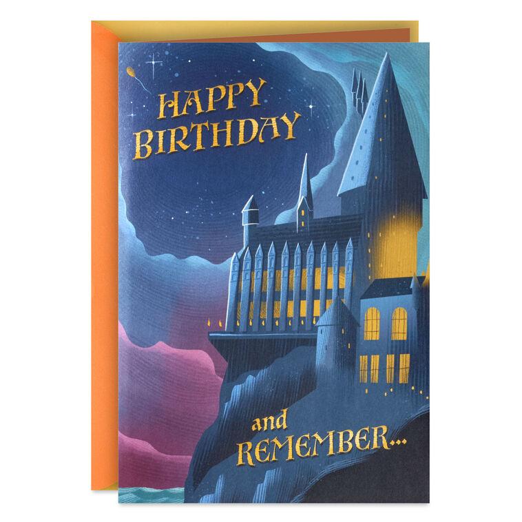hallmark Harry Potter™ Hogwarts™ Pop-Up Musical Birthday Card With Light