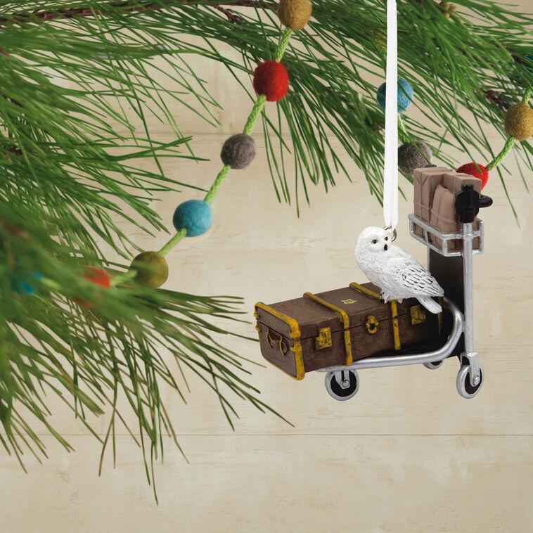 Hallmark Harry Potter™ Luggage Trolley With Hedwig™ Hallmark Ornament