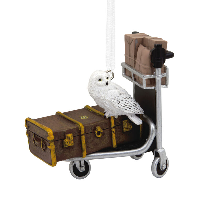 hallmark Harry Potter™ Luggage Trolley With Hedwig™ Hallmark Ornament