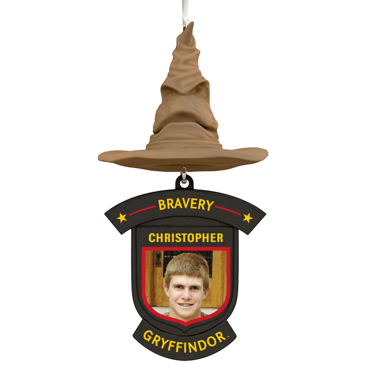 hallmark Harry Potter™ Sorting Hat House Trait Personalized Ornament Custom Photo and Text