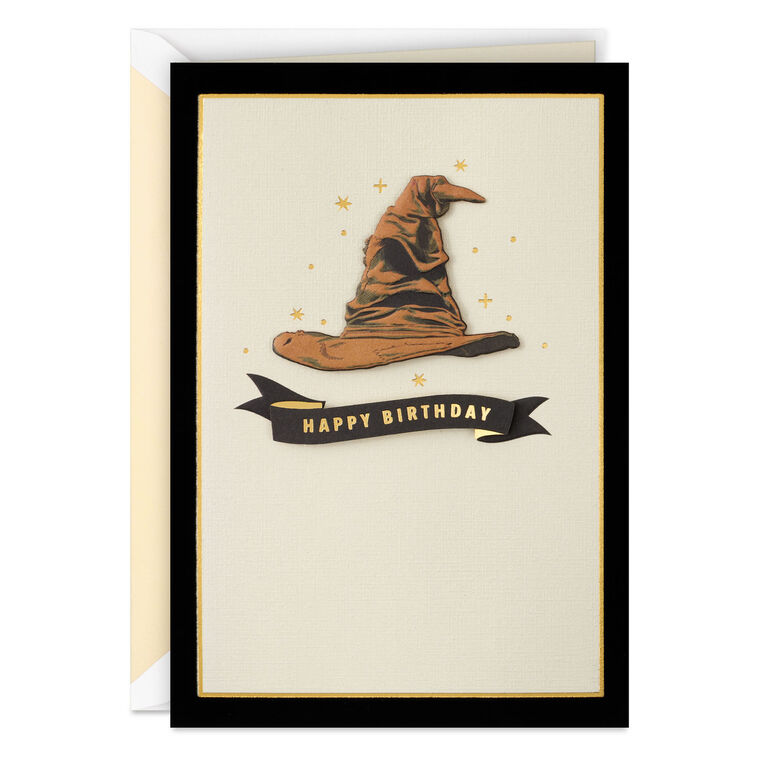 hallmark Harry Potter™ Sorting Hat™ Best Day Birthday Card